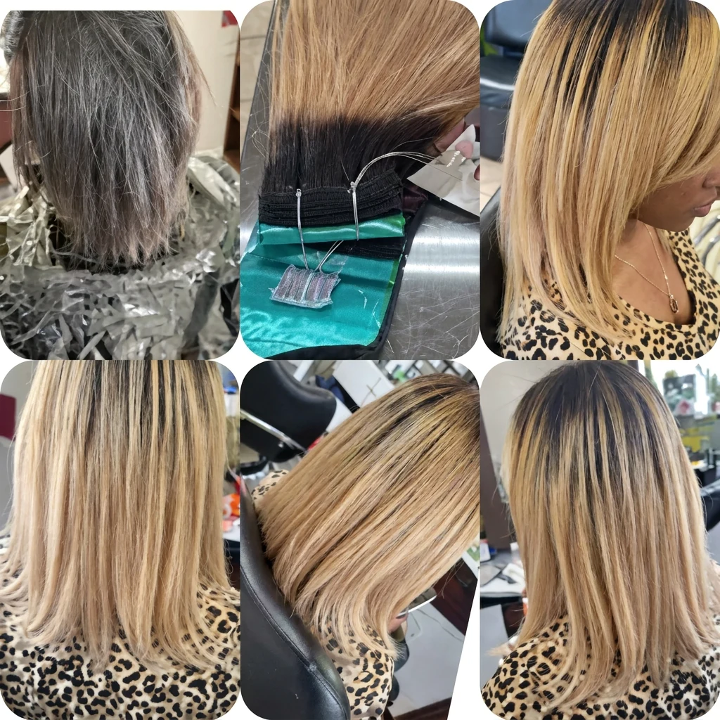 Proceso de decoloración y mechas rubias paso a paso