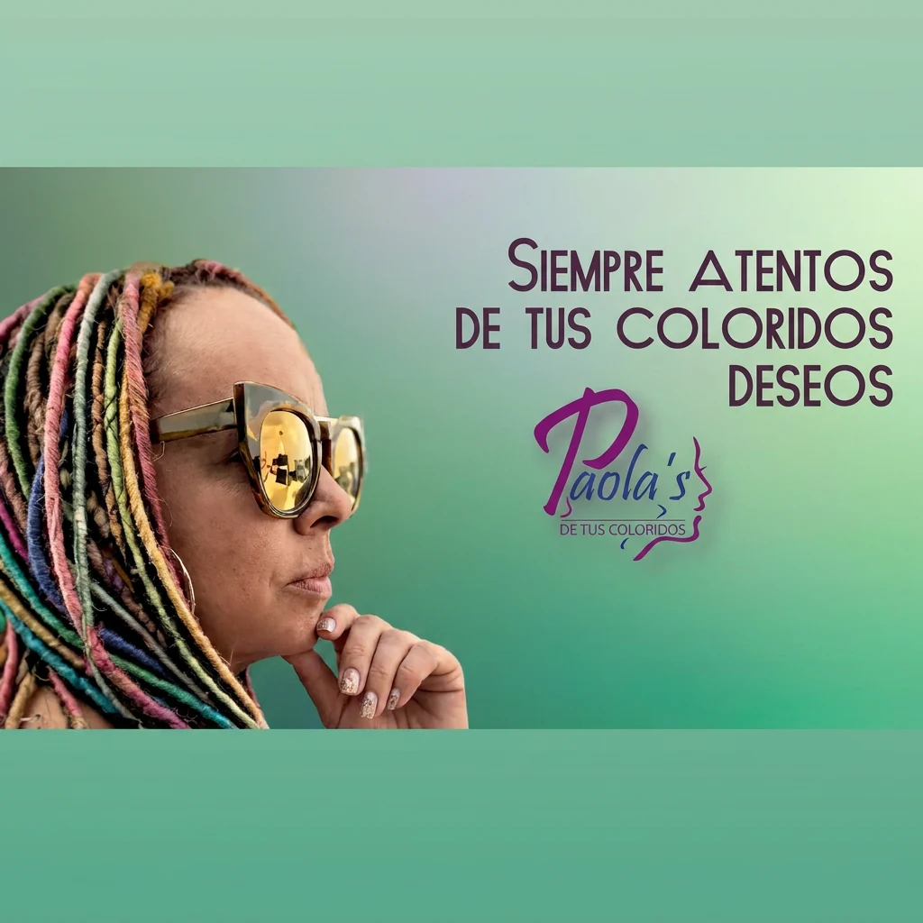 Gráfico promocional de servicios de coloración de Paola's Beauty Salon
