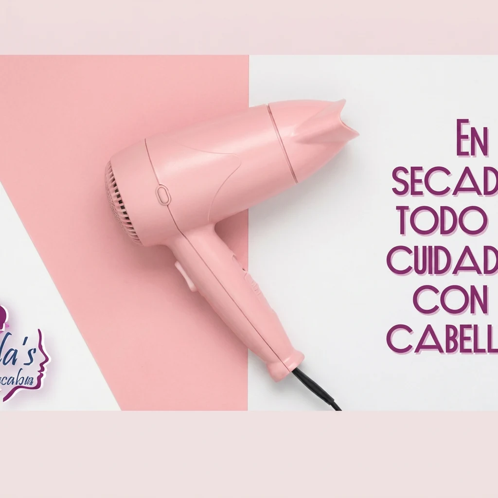 Gráfico promocional de secado y peinado profesional