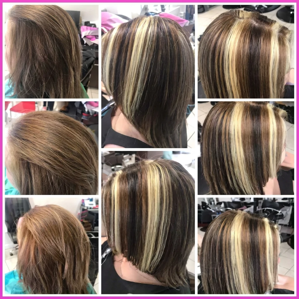 Mechas rubias con dimensión realizadas en Paola's Beauty Salon en Palm Bay