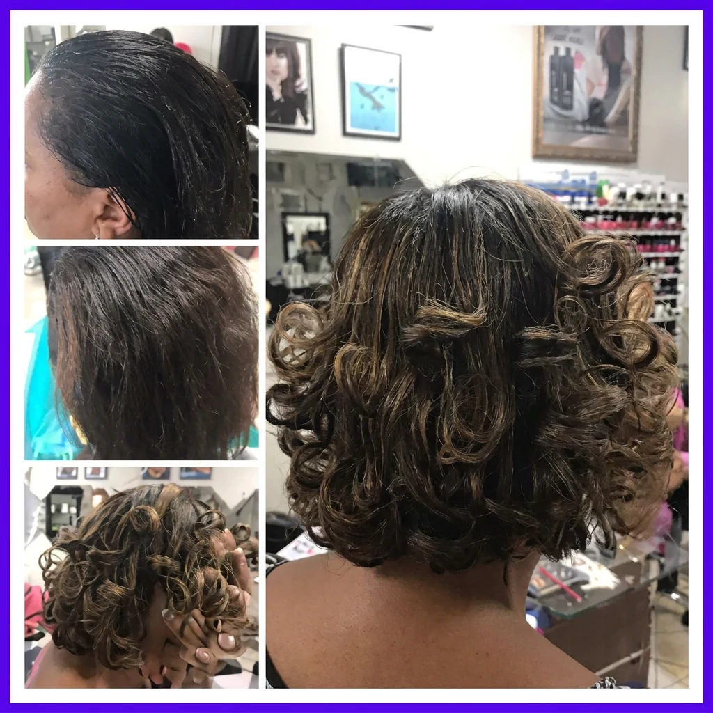 Cabello con rizos voluminosos y definidos